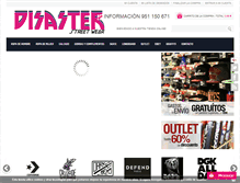Tablet Screenshot of disasterskateshop.com